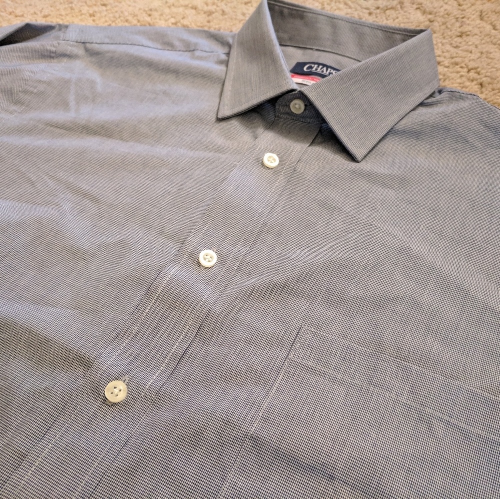 CHAPS by Ralph Lauren gray dress short mens L EUC